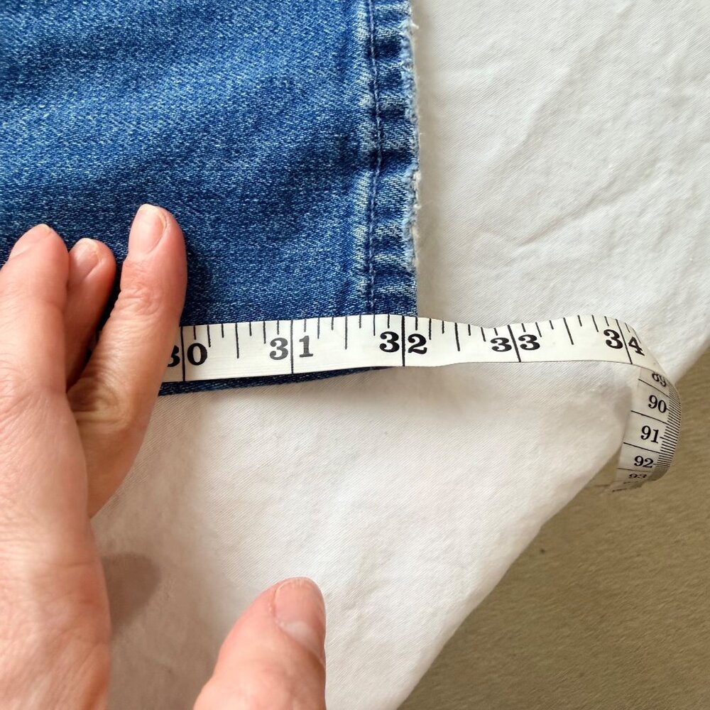 Mother Denim High-Waisted Straight-Leg Jeans sz 27 The Rambler Sneak - Picture 11 of 12